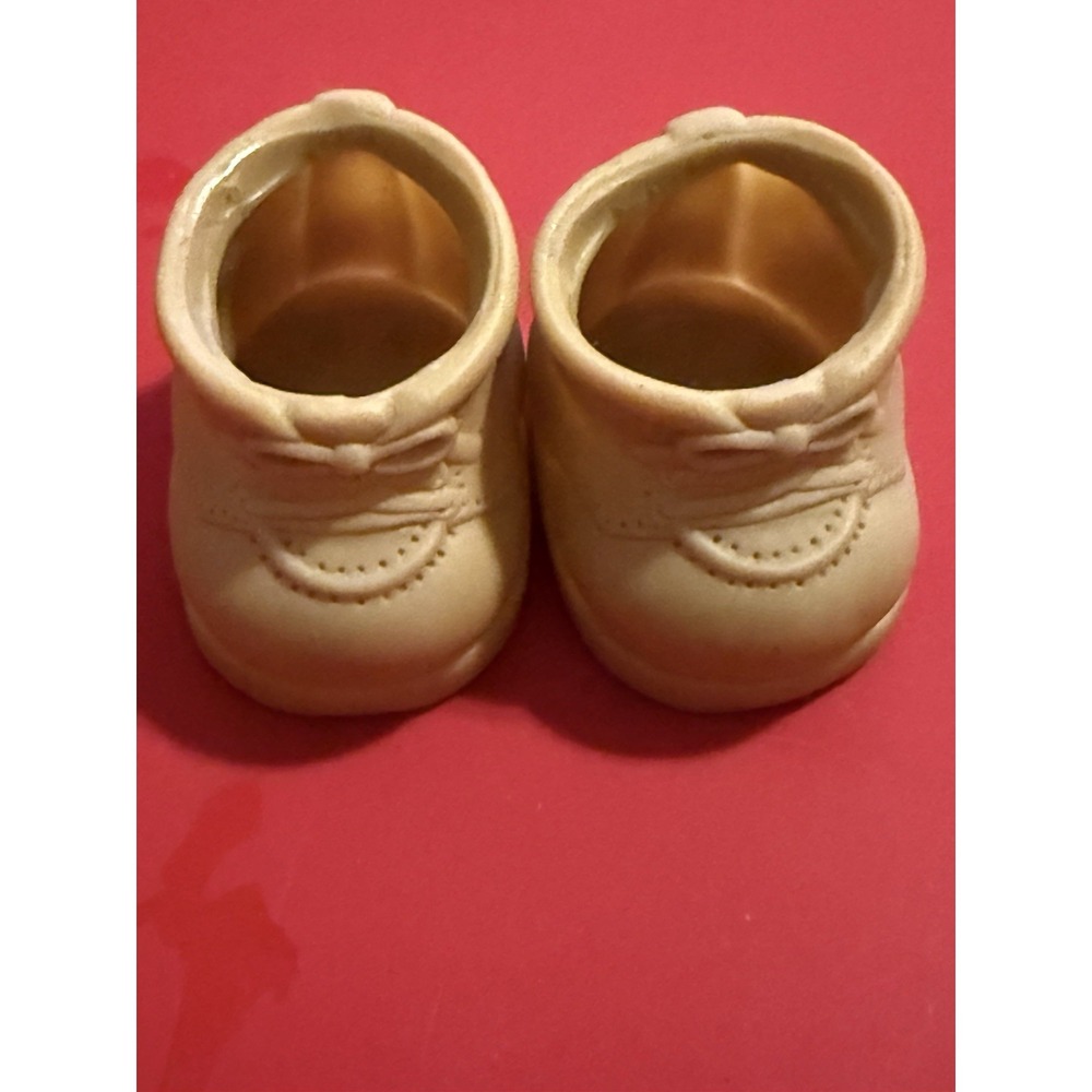 Furskins Light Brown Plastic Vintage Teddy Bear Small Shoes Boots